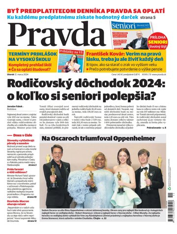 Obálka e-magazínu Pravda 12. 03. 2024