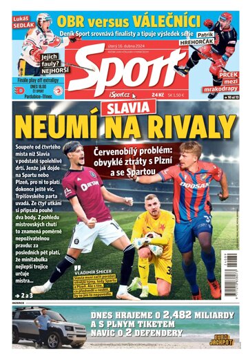 Obálka e-magazínu Sport 16.4.2024