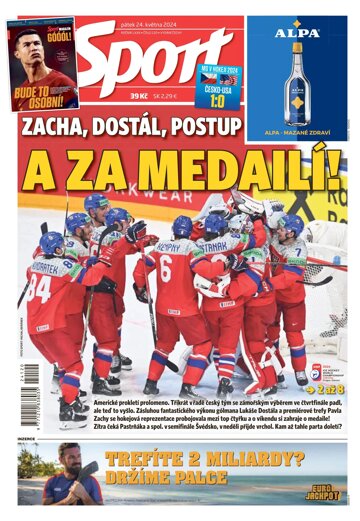 Obálka e-magazínu Sport 24.5.2024