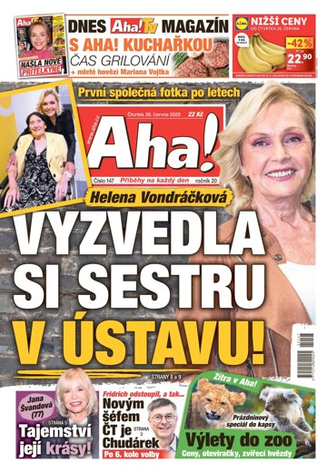 Obálka e-magazínu AHA! 26.6.2025