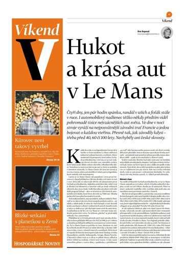 Obálka e-magazínu Hospodářské noviny - příloha Víkend 138 - 18.7.2025 Víkend