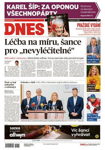 Obálka e-magazínu MF Dnes 30.10.2025