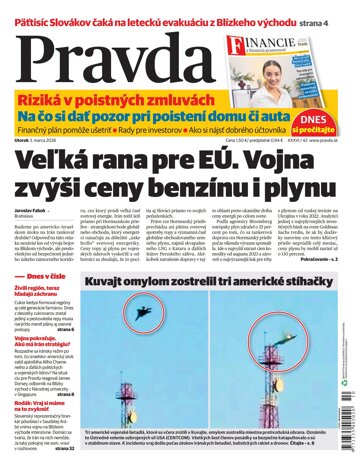 Obálka e-magazínu Pravda 3. 3. 2026