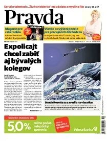 Obálka e-magazínu Pravda 7. 8. 2014