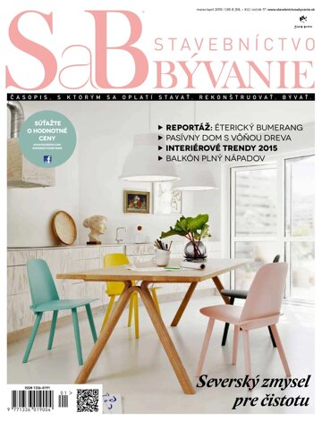 Obálka e-magazínu SaB - Stavebníctvo a bývanie Apríl 2015