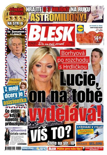 Obálka e-magazínu Blesk 26.10.2015