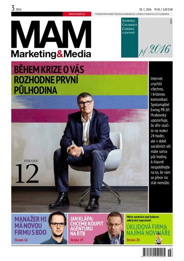 Obálka e-magazínu Marketing & Media 3 - 18.1.2016