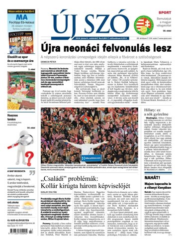 Obálka e-magazínu Új Szó 9.6.2016