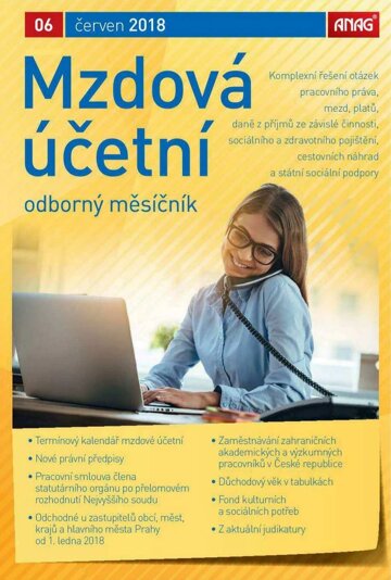 Obálka e-magazínu Mzdová účetní 2018 6/18