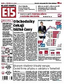 Obálka e-magazínu E15 3.5.2012