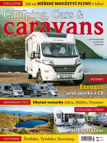 Obálka e-magazínu Camping, Cars & Caravans 3/2019 (květen/červen)
