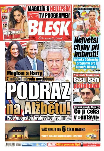 Obálka e-magazínu Blesk 10.1.2020