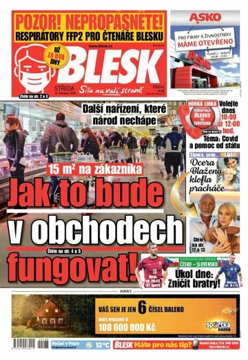 Obálka e-magazínu Blesk 18.11.2020