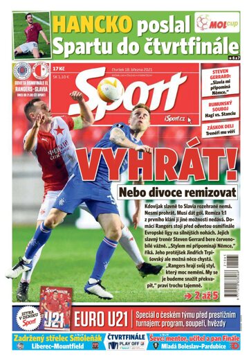 Obálka e-magazínu Sport 18.3.2021