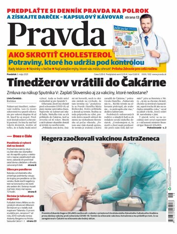 Obálka e-magazínu Pravda Dennik 3. 5. 2021