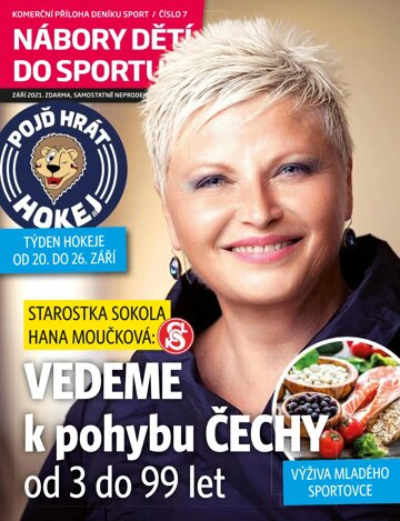 Obálka e-magazínu Příloha Sport Nábor dětí do sportu 7/2021