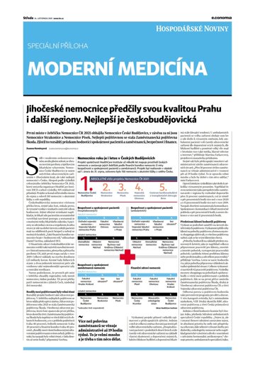 Obálka e-magazínu Hospodářské noviny - příloha 226 - 24.11.2021 Moderní medicína