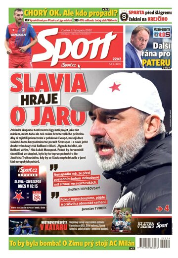 Obálka e-magazínu Sport 3.11.2022