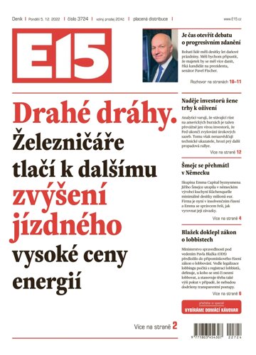 Obálka e-magazínu E15 5.12.2022