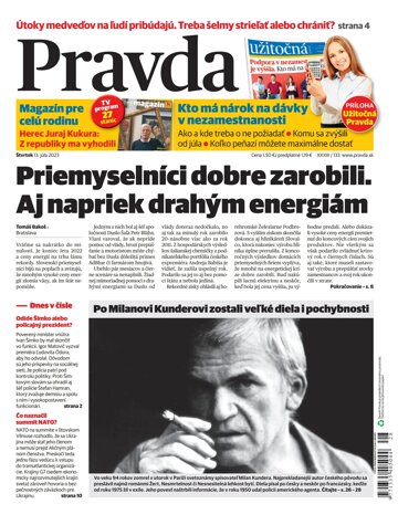 Obálka e-magazínu Pravda 13. 7. 2023