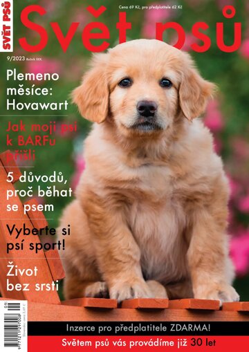Obálka e-magazínu Svět psů 9/2023