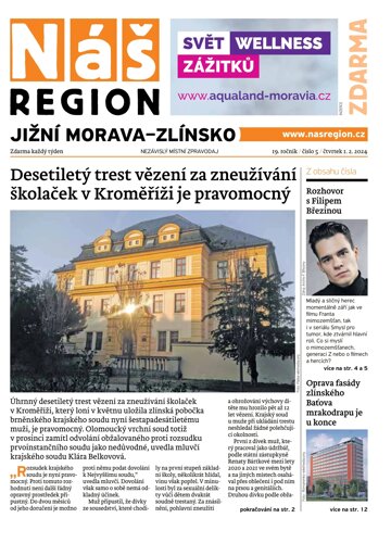 Obálka e-magazínu Náš Region - Jižní Morava/Zlínsko 5/2024
