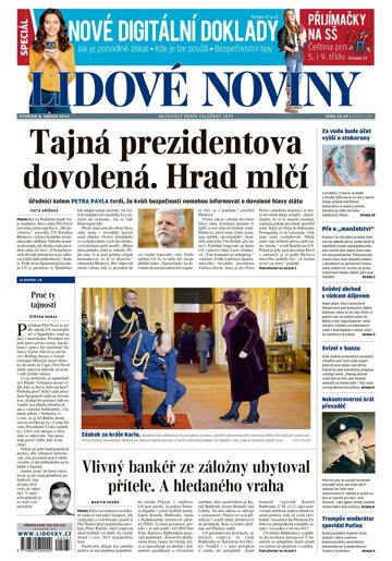 Obálka e-magazínu Lidové noviny 8.2.2024