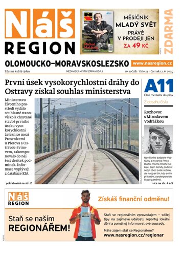Obálka e-magazínu Náš Region - Olomoucko/Moravskoslezsko 24/2025