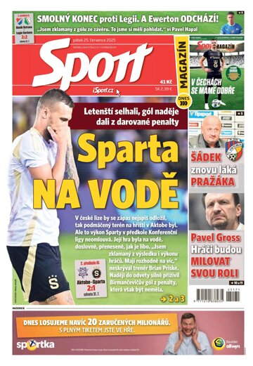 Obálka e-magazínu Sport 25.7.2025
