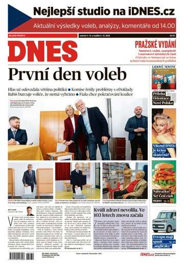 Obálka e-magazínu MF Dnes 4.10.2025