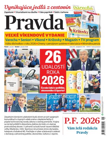 Obálka e-magazínu Pravda 2. 1. 2026