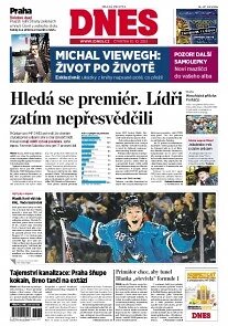 Obálka e-magazínu MF Dnes 10.10.2013