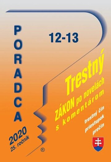 Obálka knihy Poradca 12-13/2020 – Trestný zákon s komentárom