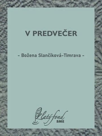 Obálka knihy V predvečer