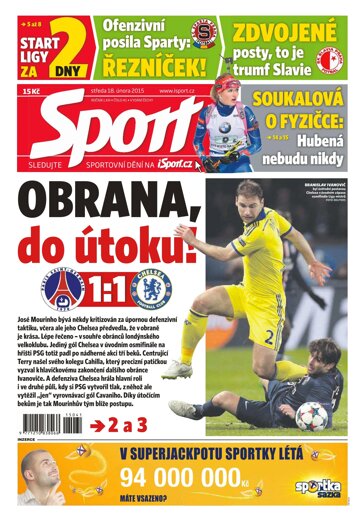 Obálka e-magazínu Sport 18.2.2015