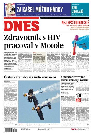 Obálka e-magazínu MF Dnes 20.2.2015