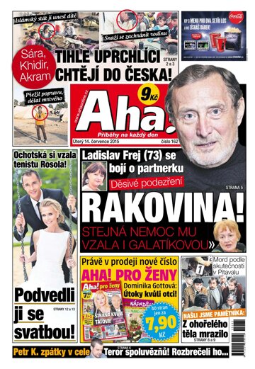 Obálka e-magazínu AHA! 14.7.2015