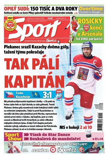 Obálka e-magazínu Sport 14.5.2016