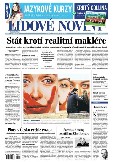 Obálka e-magazínu Lidové noviny 7.6.2016