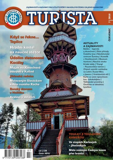 Obálka e-magazínu Časopis TURISTA 7/2016
