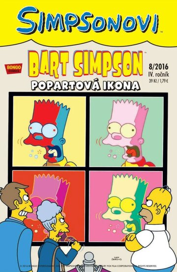 Obálka e-magazínu Bart Simpson 8/2016: Popartová ikona