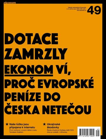 Obálka e-magazínu Ekonom 49 - 8.12.2016