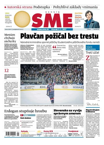 Obálka e-magazínu SME 3.1.2017