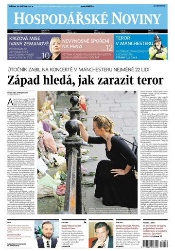 Obálka e-magazínu Hospodářské noviny 099 - 24.5.2017