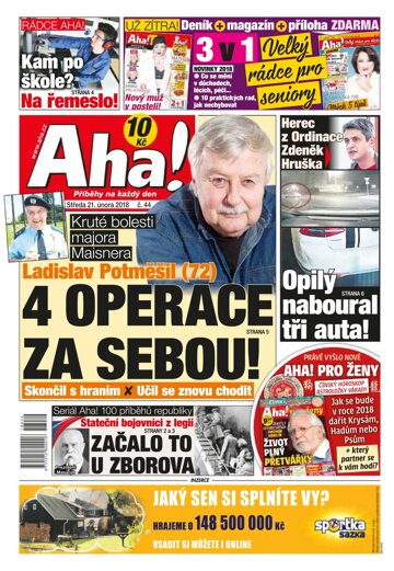 Obálka e-magazínu AHA! 21.2.2018