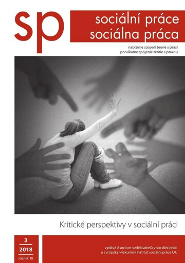 Obálka e-magazínu 3/2018 Kritické perspektivy v sociální práci