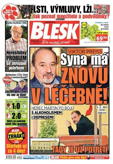 Obálka e-magazínu Blesk 11.2.2019