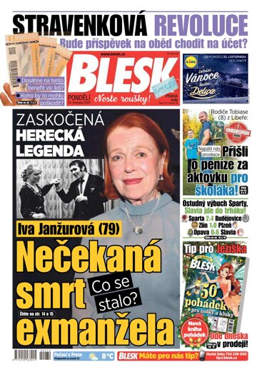 Obálka e-magazínu Blesk 23.11.2020