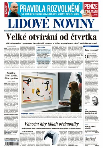 Obálka e-magazínu Lidové noviny 30.11.2020
