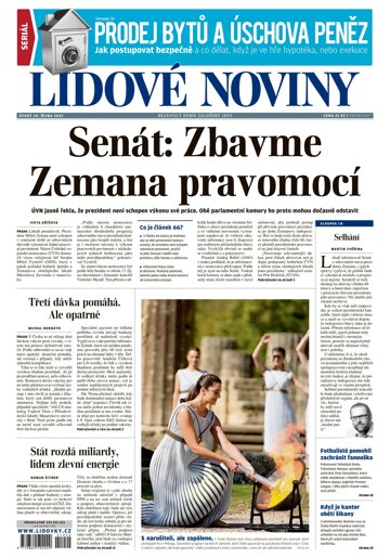 Obálka e-magazínu Lidové noviny 19.10.2021